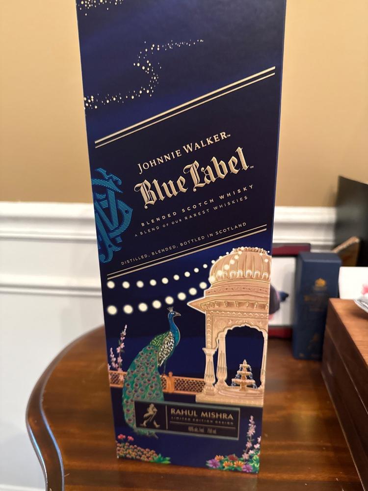 Johnnie Walker Blue Label X Diwali Limited Artist Edition by Rahul Mishra 750 mL - Customer Photo From Anonymous