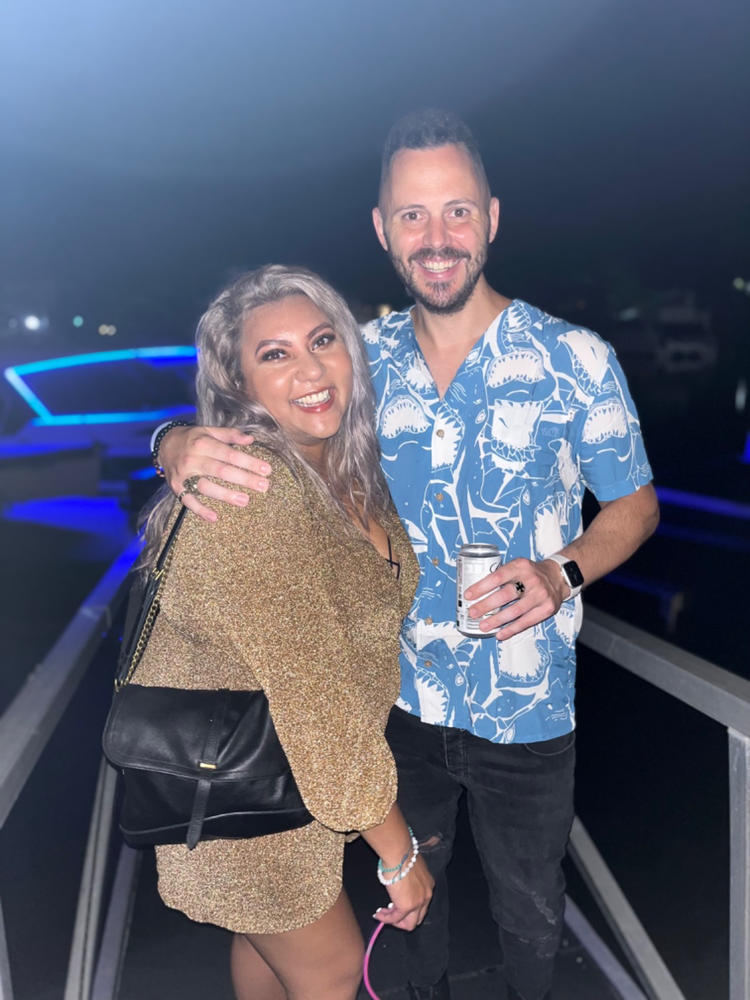 Jaws - Mens Hawaiian Shirt - Customer Photo From Andrew Zorzetto