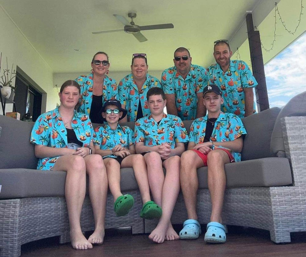 Christmas Pool Party - Mens Festive Shirt - Customer Photo From Rebecca Cox