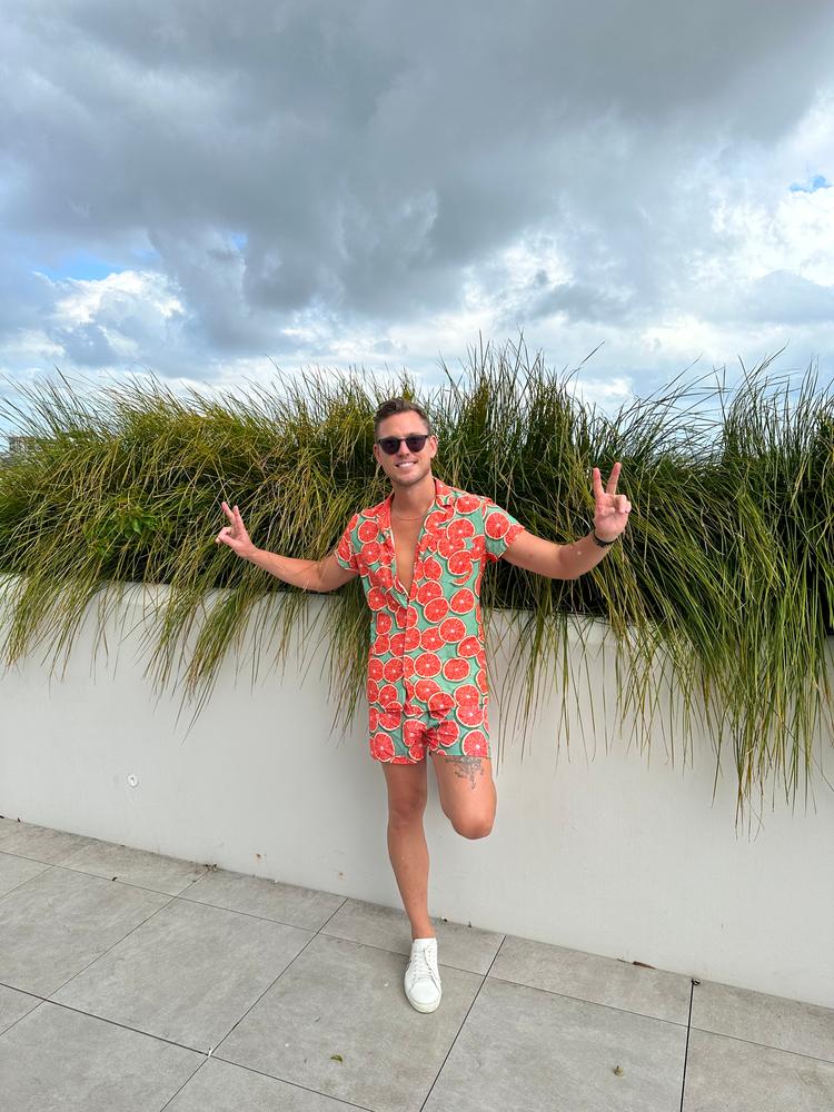 Groovy Grapefruit - Mens Festival Shirt - Customer Photo From Aidon