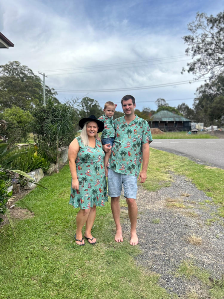 Aussie Christmas Green - Kids Unisex Festive Shirt - Customer Photo From Kim Alderson