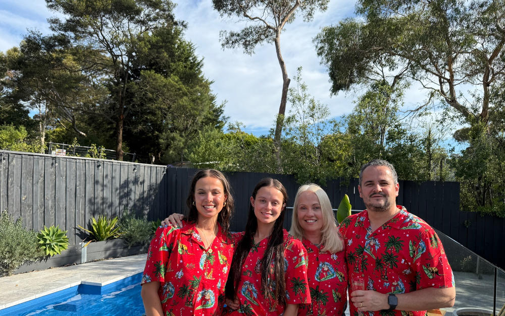 Aussie Christmas Red - Mens Festive Shirt - Customer Photo From Sarah McMichael