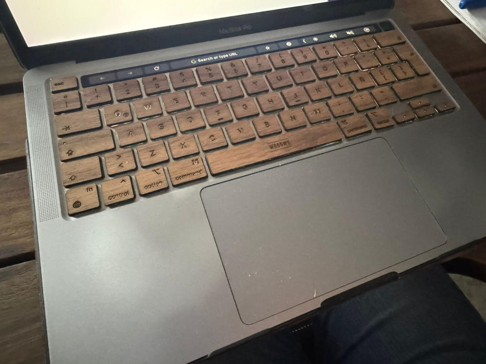 Macbook Wood Keyboard Skin - Walnut - Customer Photo From Raul Alvarez