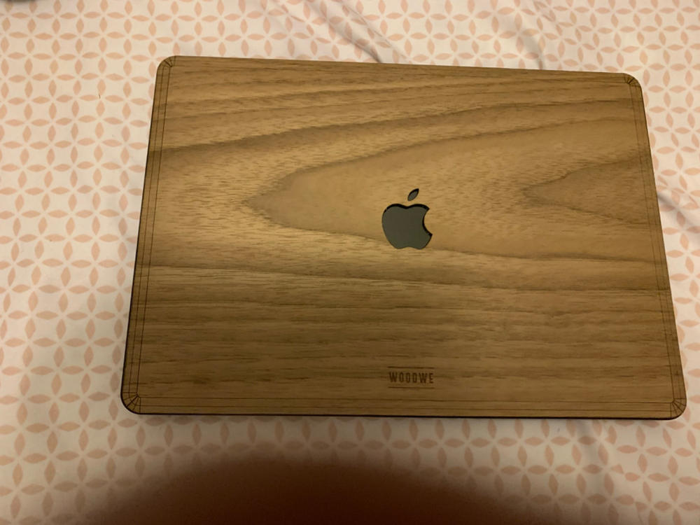 MACBOOK PROTECTIVE CASE - Real Walnut Wood - Customer Photo From Lou Anthony Naniong