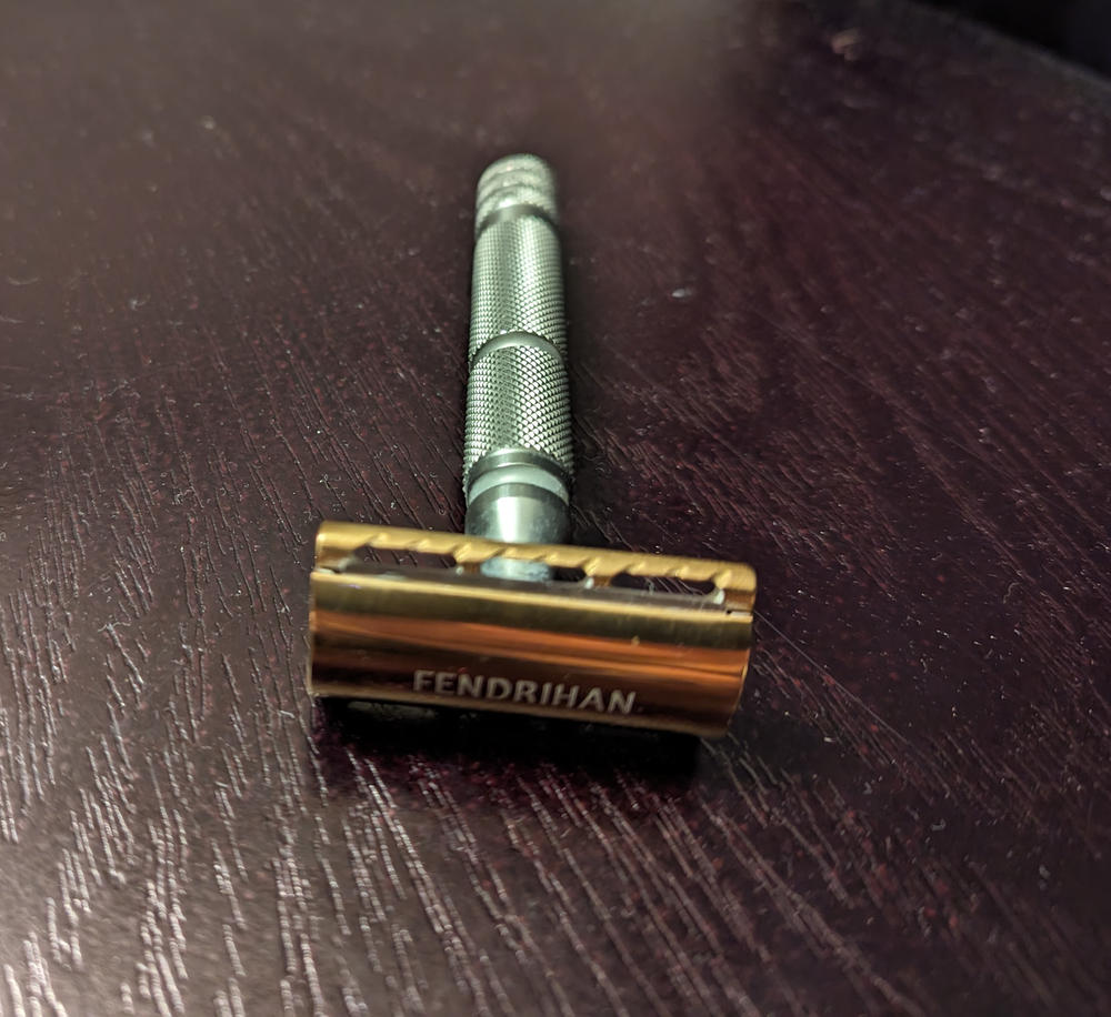 Fendrihan Stainless Steel Safety Razor with Gold PVD Coated Head, Limited Edition - Customer Photo From Gary