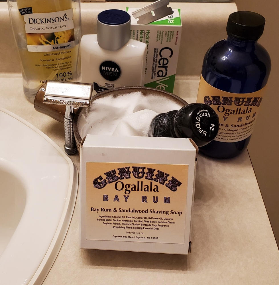 Ogallala Bay Rum and Sandalwood Shaving Soap - Customer Photo From Ron Roes