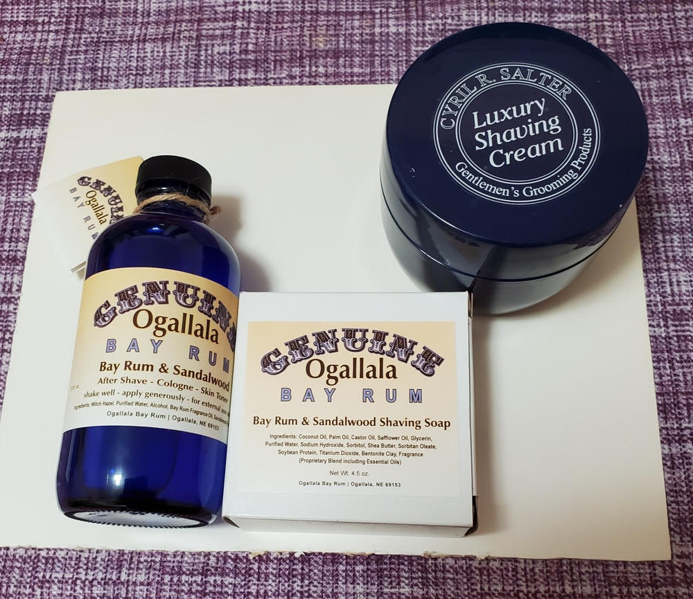 Ogallala Bay Rum and Sandalwood Shaving Soap - Customer Photo From Ron Roes