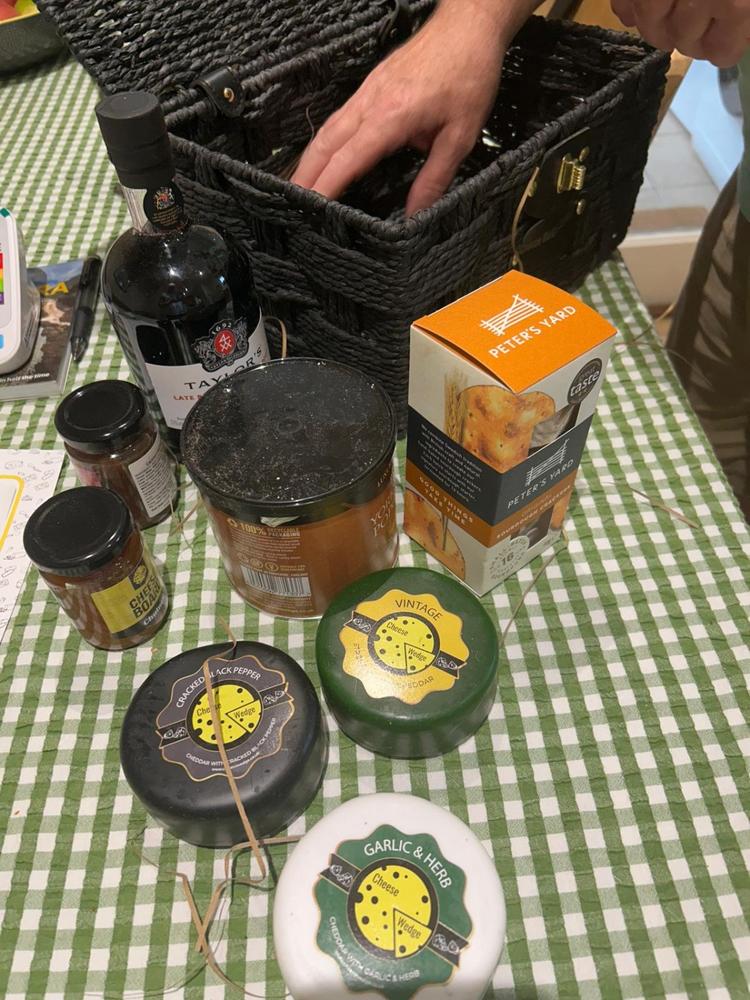 Port & Cheese Deluxe Hamper - Customer Photo From Kate Collier