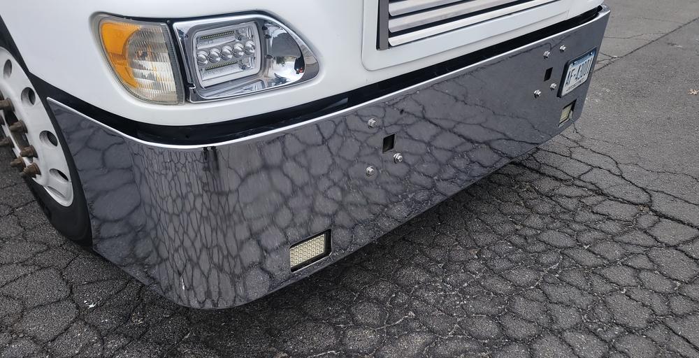 20” Chrome Bumper (International 9100, 9200, 9400 1997 & Newer) Fog & Tow Hole - Customer Photo From Anthony Johnson