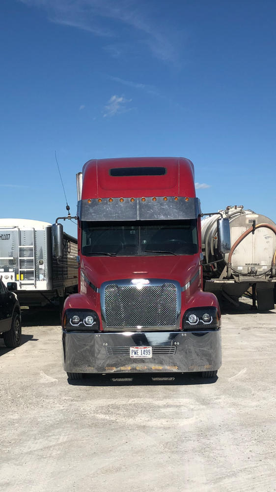 22" Chrome Bumper (FL Century 2004 & Older) Tow, And 11 Hidden Light Holes - Customer Photo From Chester D.