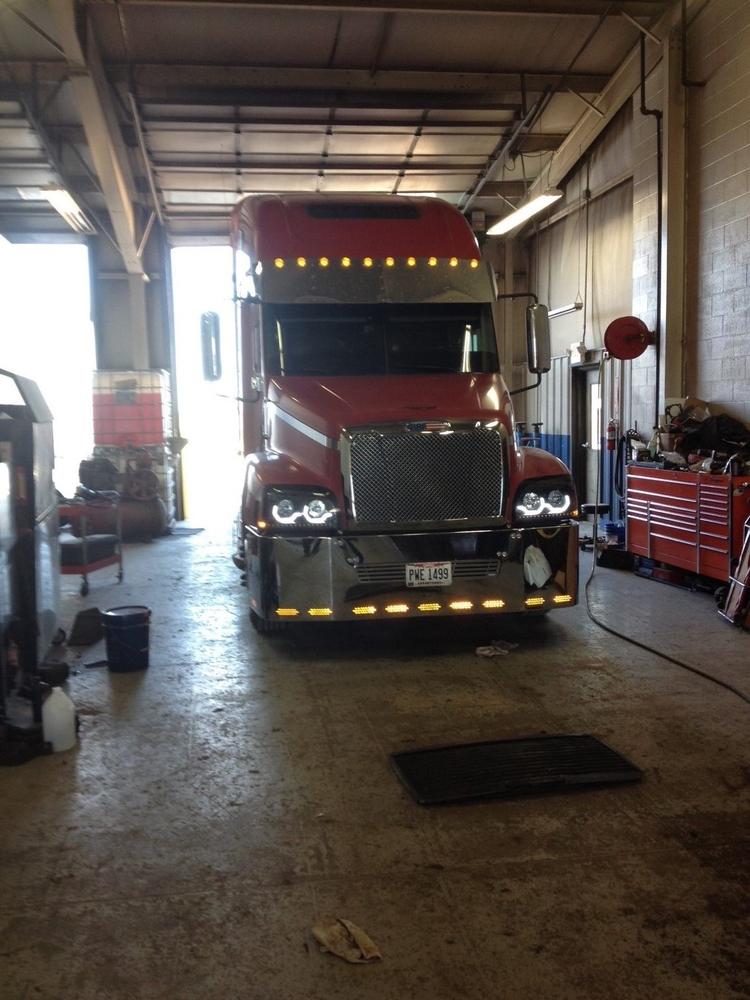 22" Chrome Bumper (FL Century 2004 & Older) Tow, And 11 Hidden Light Holes - Customer Photo From Chester D.
