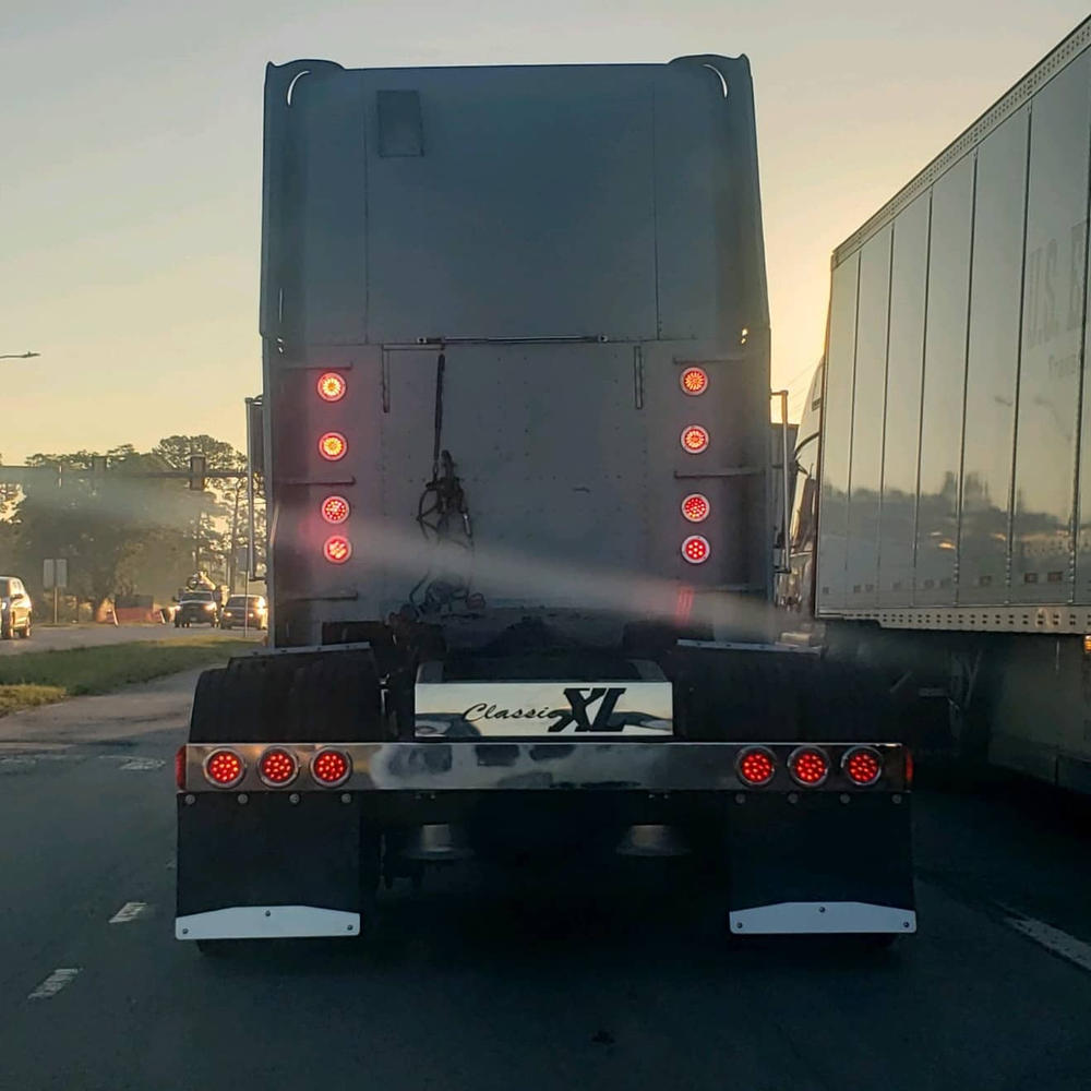 Rear Frame Cover fits Freightliner Classic XL Logo Stainless Steel 304 - Customer Photo From Ryan H.