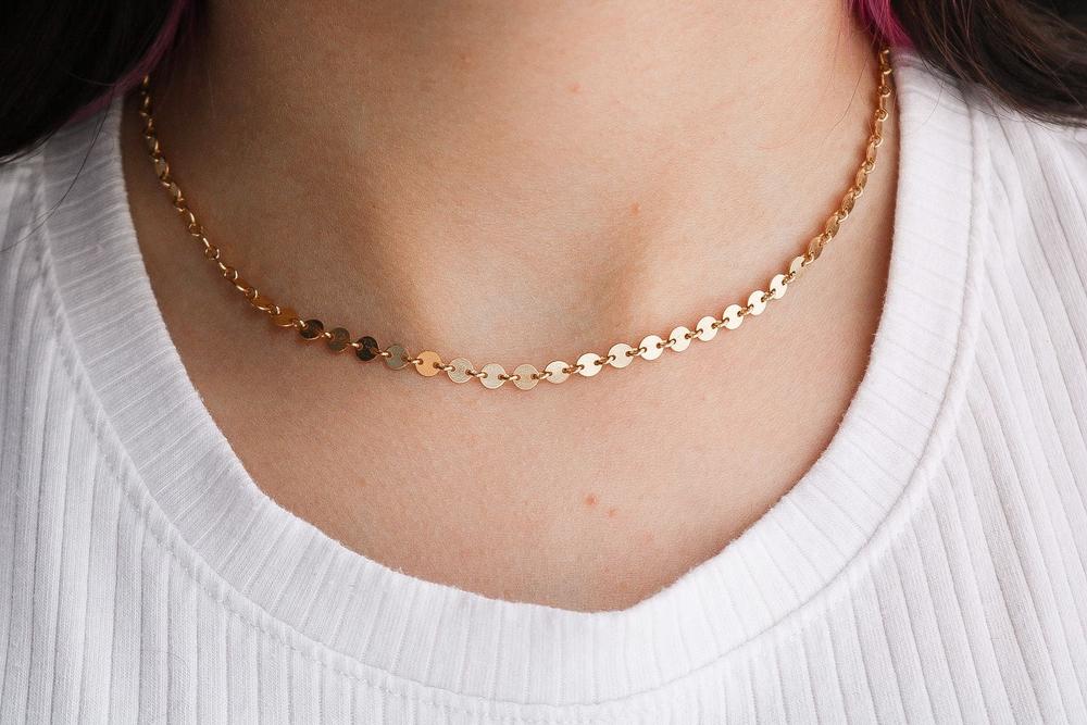 Sequin Necklace Choker - Customer Photo From Eulalia M
