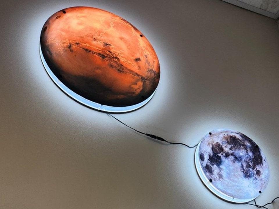 Mars LED Wall Art - Customer Photo From Jeff