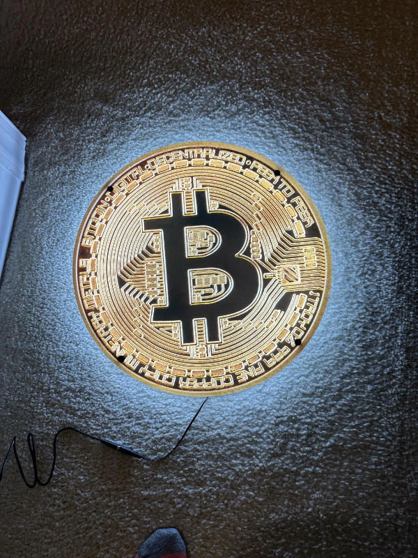 Bitcoin Wall Art - Customer Photo From Nancy McCormick