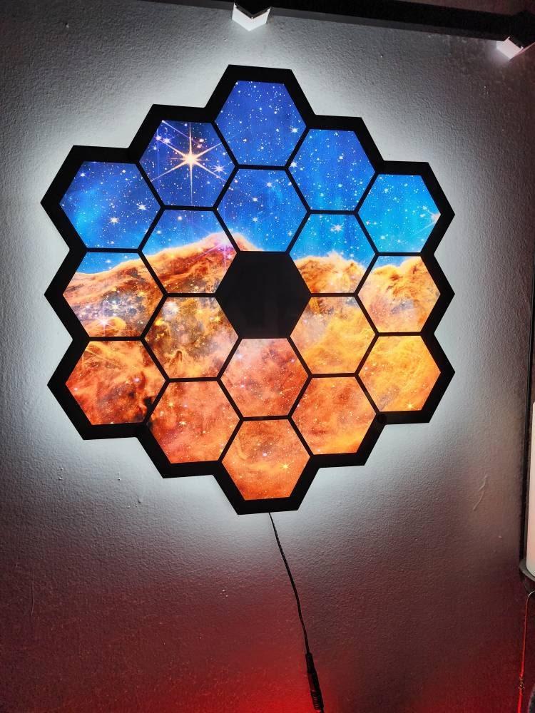 James Webb Telescope LED Wall Art - Customer Photo From Nick