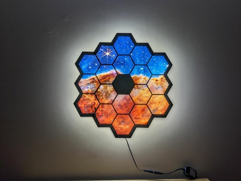 James Webb Telescope LED Wall Art - Customer Photo From Catherine Weger