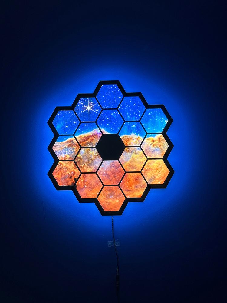 James Webb Telescope LED Wall Art - Customer Photo From Rebecca Pilletere