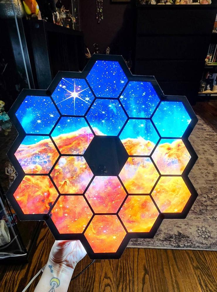 James Webb Telescope LED Wall Art - Customer Photo From Ashley Korwek