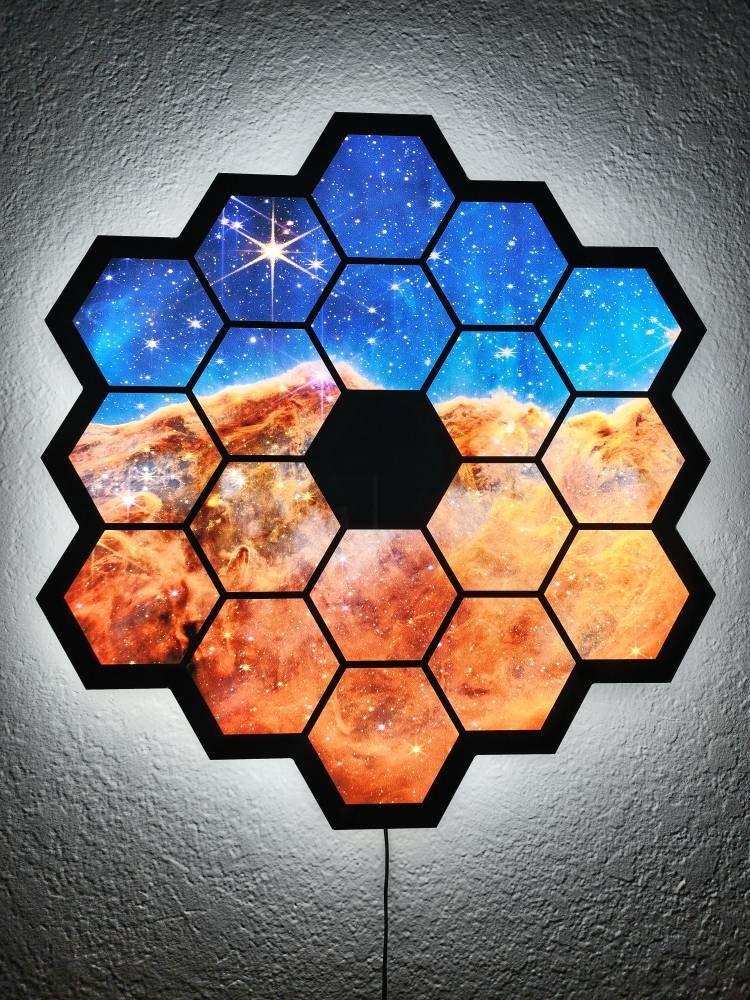 James Webb Telescope LED Wall Art - Customer Photo From Miquela Balog