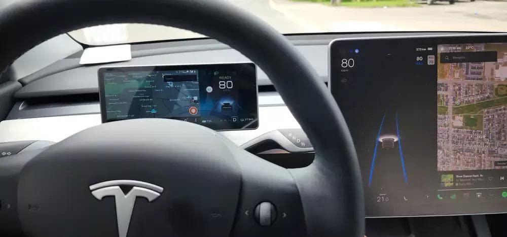 Android 4G 10.25-inch Tesla Model 3 Y Instrument Cluster Heads Up Display|Hansshow - Customer Photo From Juan Carlossen