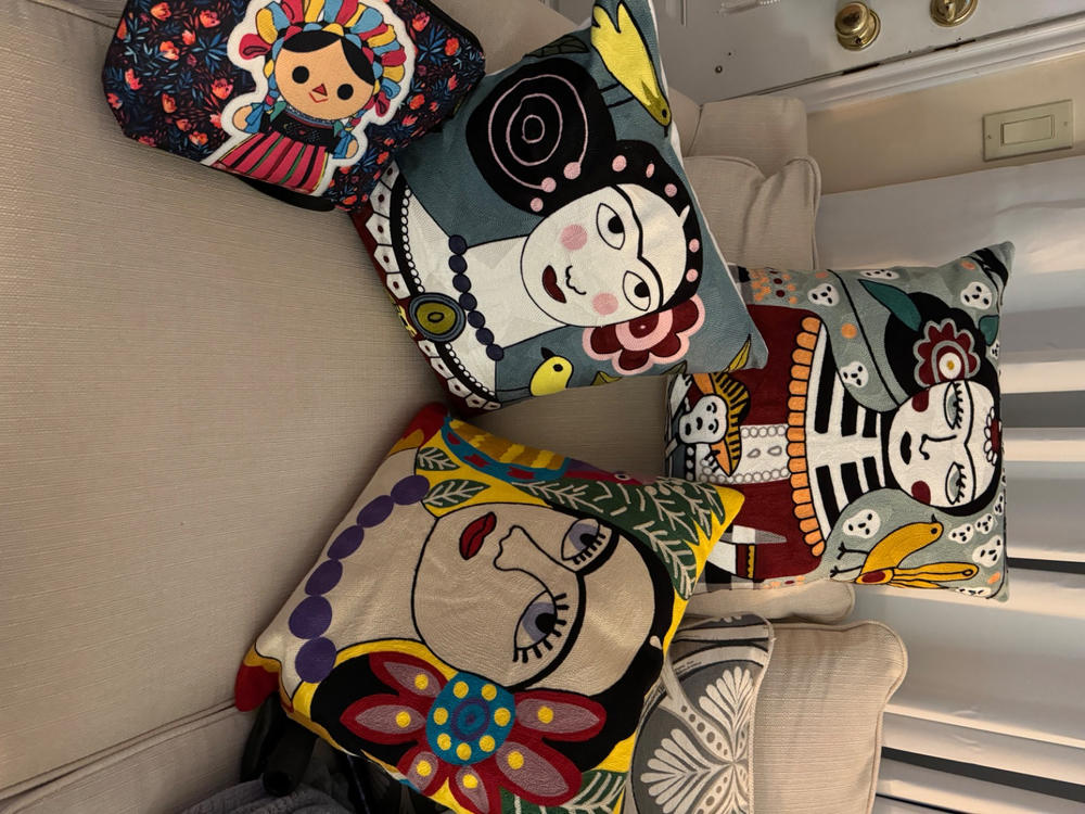 Set of Three Frida Kahlo Pillow Covers - Customer Photo From Sandra Mckenzie