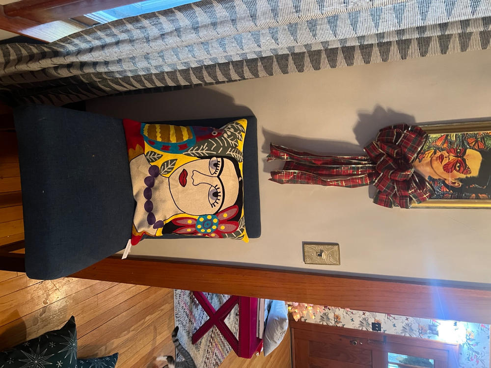 Set of Three Frida Kahlo Inspired Pillow Covers - Customer Photo From Judith Graff