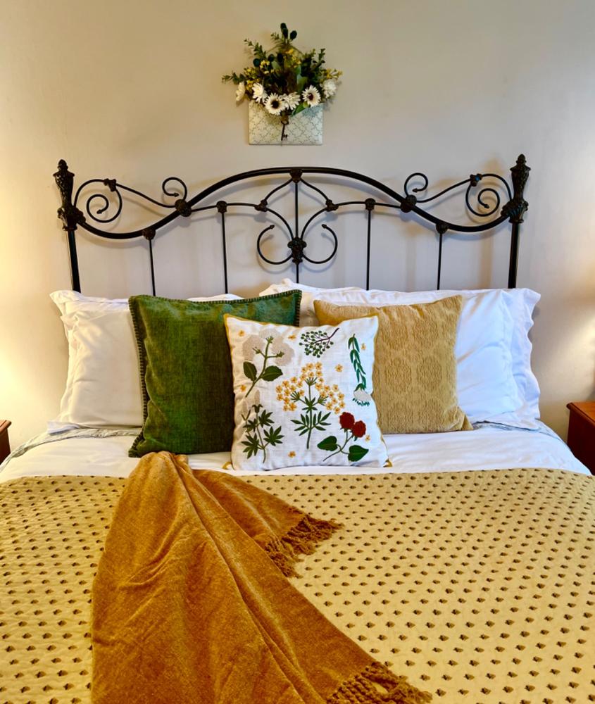 Wildflower Embroidered Pillow Cover - Customer Photo From Kris Gambaiana