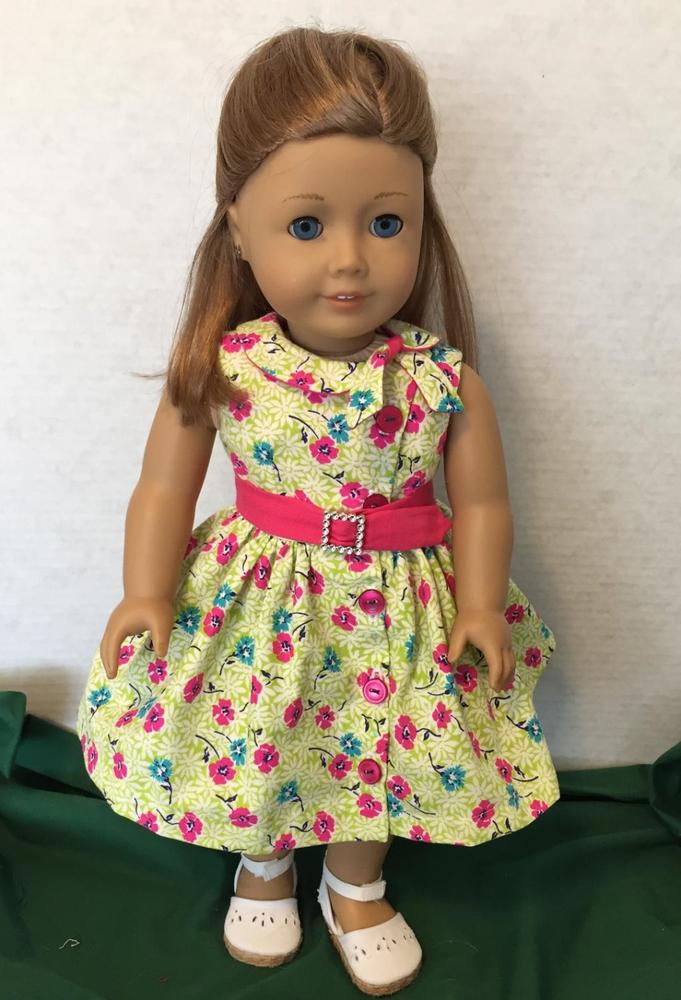 Keepers Dolly Duds Side Tie Collar Dress 18 inch Doll Clothes PDF ...