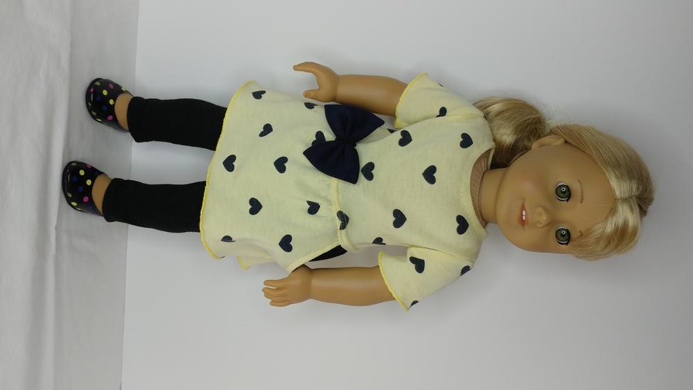 Drop Waist Pocket Tee Dress 18 inch Doll Clothes PDF Pattern Download