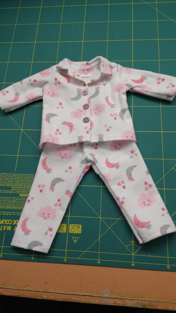 Doll Tag Clothing Heartwarming Pajamas Doll Clothes Pattern 18 inch  American Girl Dolls
