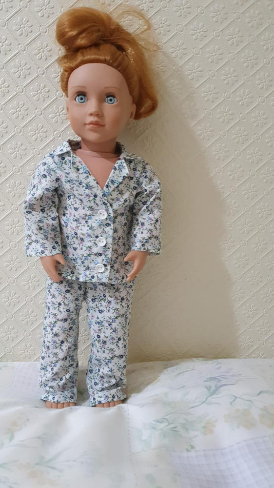Doll Tag Clothing Heartwarming Pajamas Doll Clothes Pattern 18 inch  American Girl Dolls