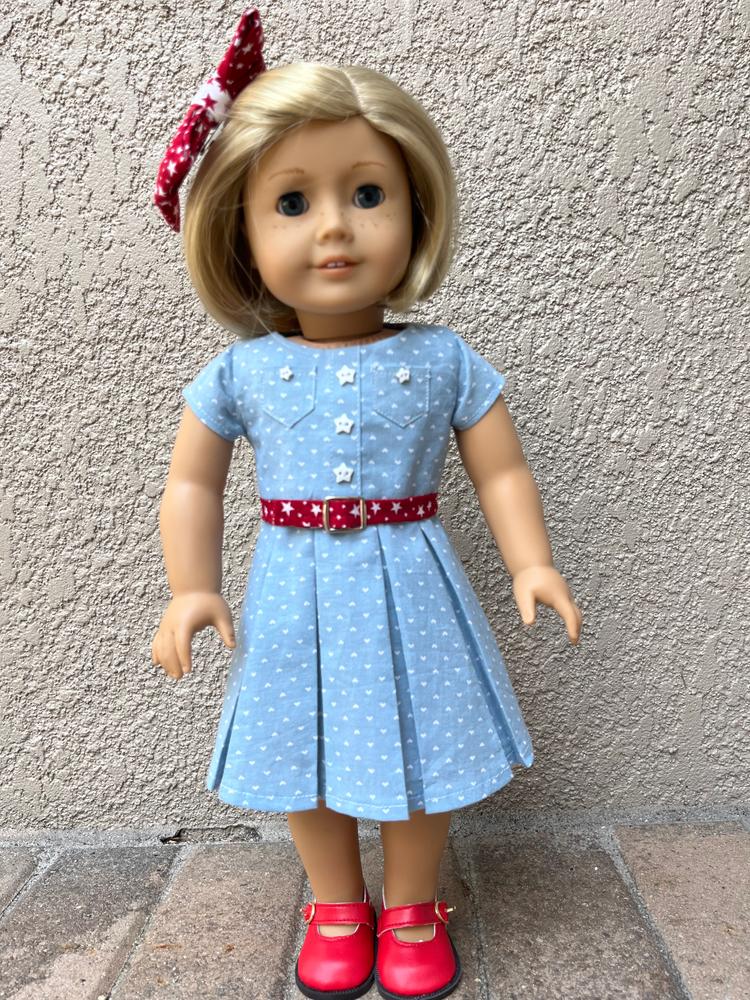 Pretty Pleats 18 inch Doll Clothes Pattern PDF Download