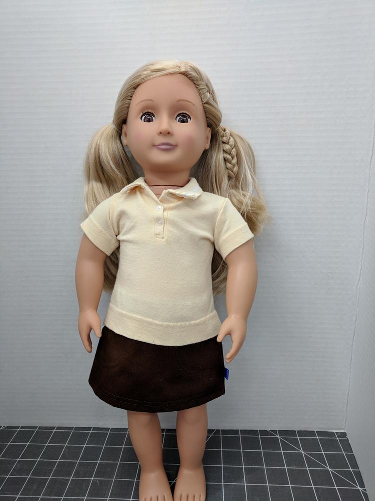 White or Black Rhinestone Tank Top Tee fits 18" American Girl Size Doll