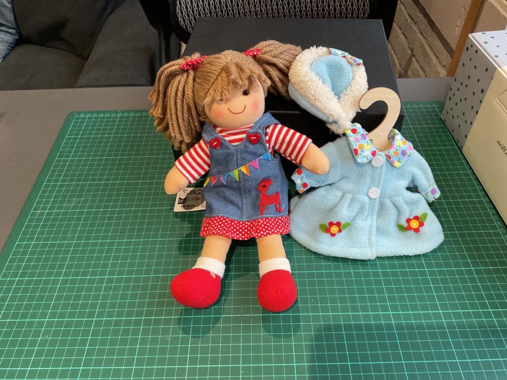 Blue Hat and Coat (for Size Small Doll) - Customer Photo From Sheilagh Busby