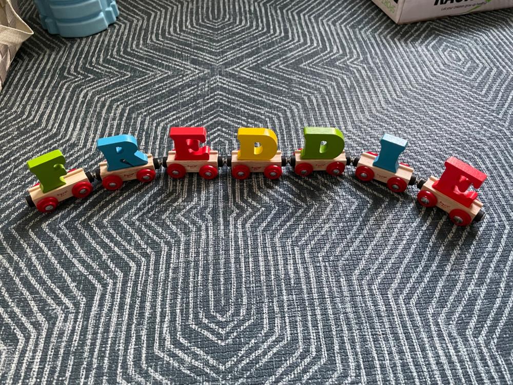 Rail Name Letters and Numbers - E - Customer Photo From Carolyn Chmielewski