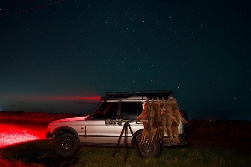 New - 10 Inch Red LED Predator Hunting LED Light Bar - Combo Optics - Black Oak LED Pro Series 3.0 - Customer Photo From William H.