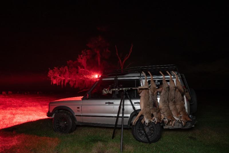 New - 10 Inch Red LED Predator Hunting LED Light Bar - Combo Optics - Black Oak LED Pro Series 3.0 - Customer Photo From William H.