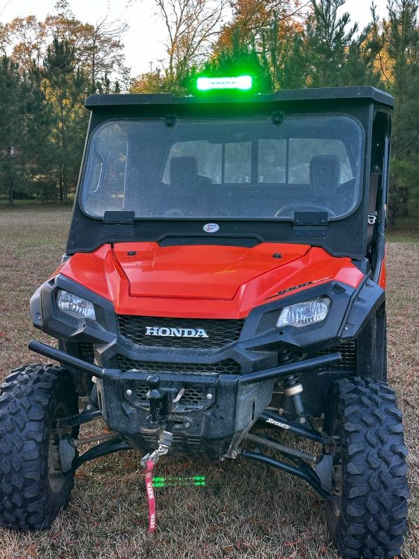 New - 10 Inch Green LED Hog Hunting LED Light Bar - Combo Optics - Black Oak LED Pro Series 3.0 - Customer Photo From Mark H.