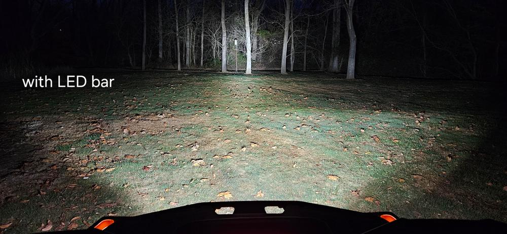 New - 10 Inch Double Row: Black Oak LED Pro Series 3.0 Dual Row LED Light Bar - Combo, Flood, or Spot Optics (60w/100w) - Customer Photo From Joshua Hammill