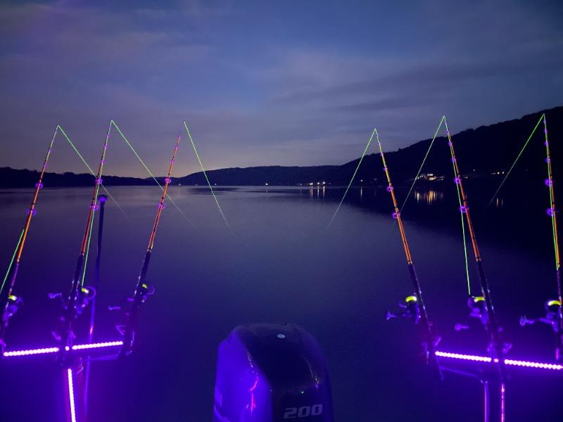 16ft UV LED Light Bar Black Light Night Fishing UV Boat 12v DC Black