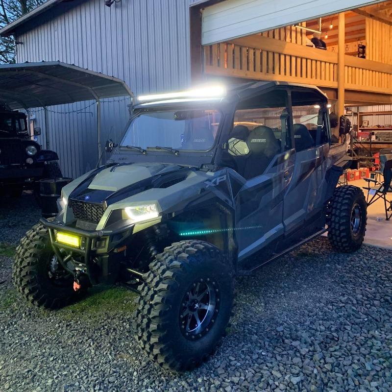 New - 40 Inch Single Row: Black Oak LED Pro Series 2.0 LED Light Bar - Combo, Spot, or Flood Optics (120w,200w) - Customer Photo From Chad Z.