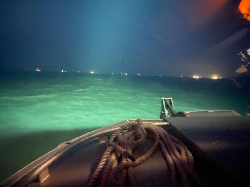 40" marine LED lights make the night in Alaska safer for fishing