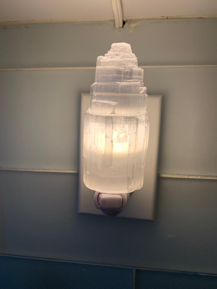 Selenite Night Light - Customer Photo From Norris l.