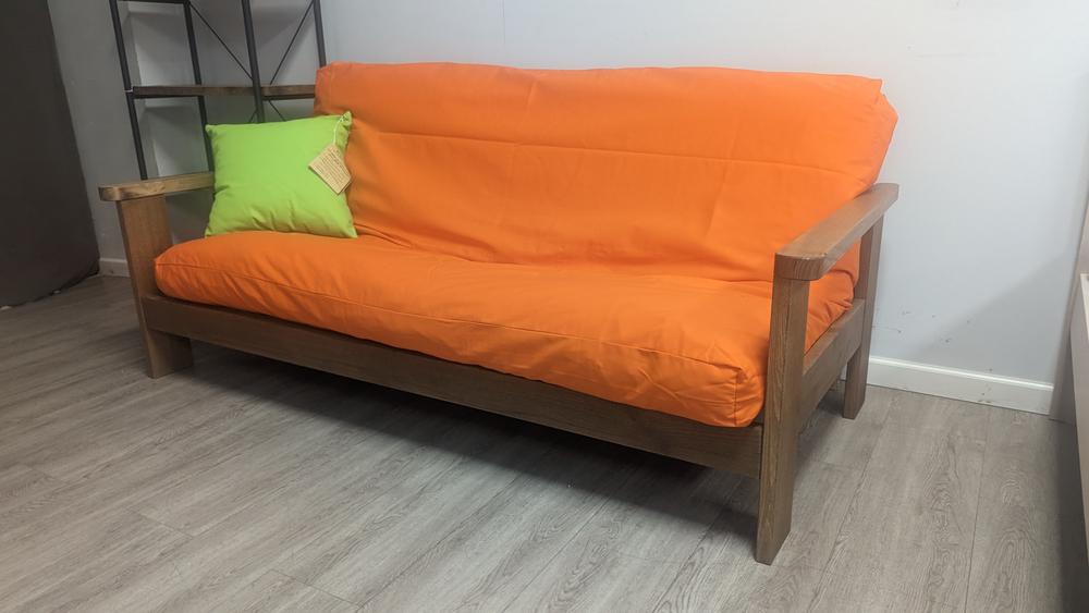 Elk Grove Natural Chemical-Free Futon Sofa Bed Frame - Customer Photo From Blair M.