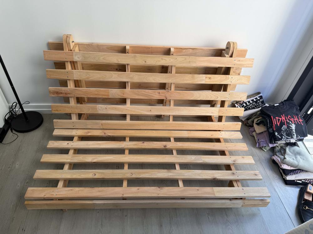 Sendai Tri-Fold Futon Sofa Bed Frame - Customer Photo From Nina T.