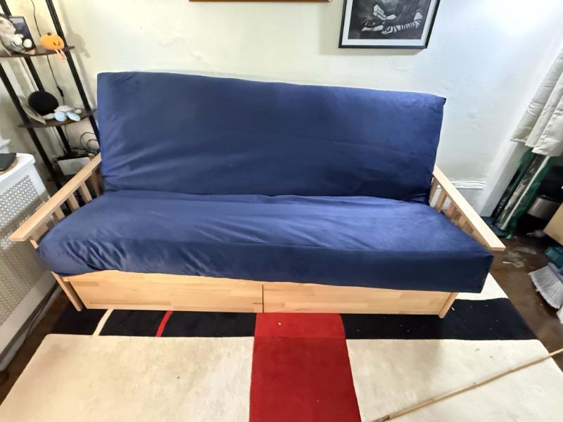 Taurus Eco Futon Sofa Bed Frame - Customer Photo From Carter M.