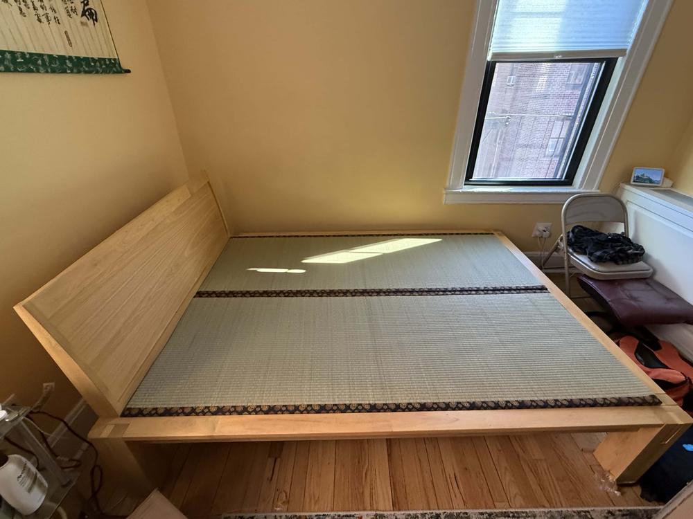Japanese Tatami Platform Bed with Solid Headboard - Customer Photo From Lucas G.