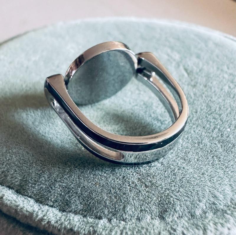 Chroma Ring Band – Black & White - Customer Photo From Ted R.