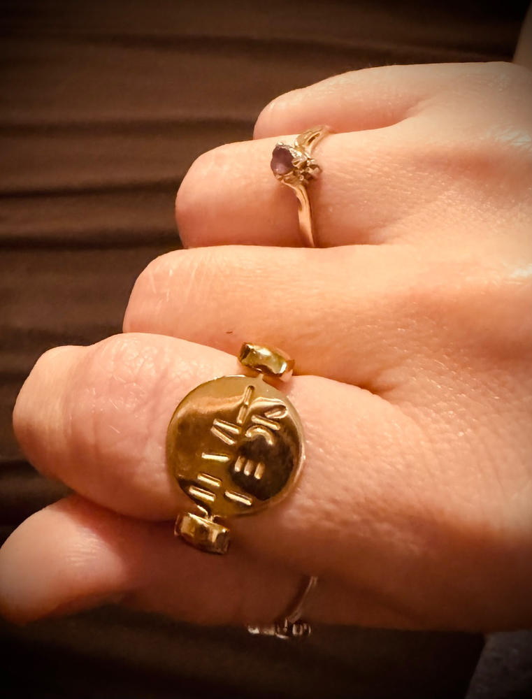 IT WILL BE OK Hidden Word Click n Spin Fidget Ring - Customer Photo From Morgan Meier